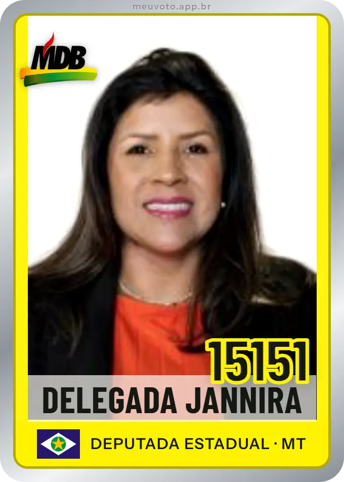 Carta de Delegada Jannira, número 15151, MDB