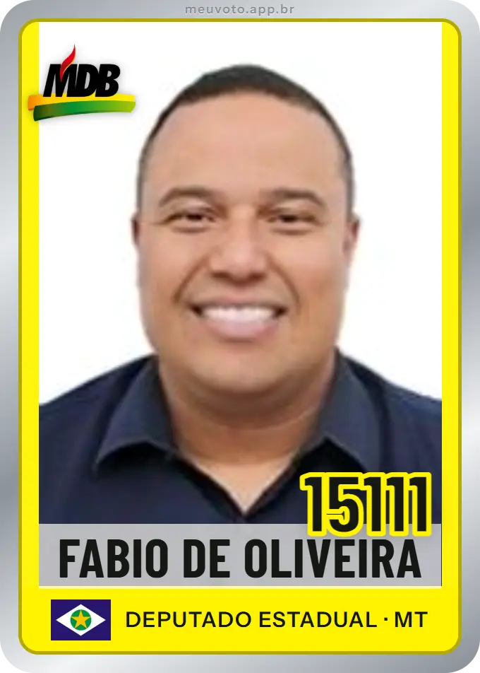 Carta de Fabio de Oliveira, número 15111, MDB