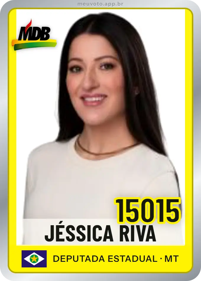 Carta de Jéssica Riva, número 15015, MDB