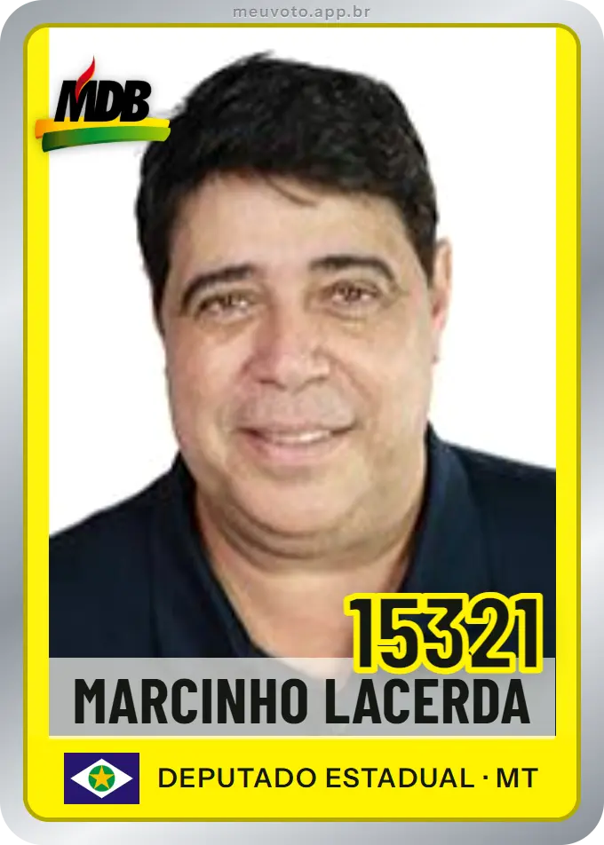 Carta de Marcinho Lacerda, número 15321, MDB