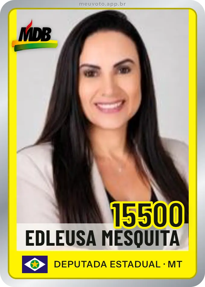 Carta de Edleusa Mesquita, número 15500, MDB