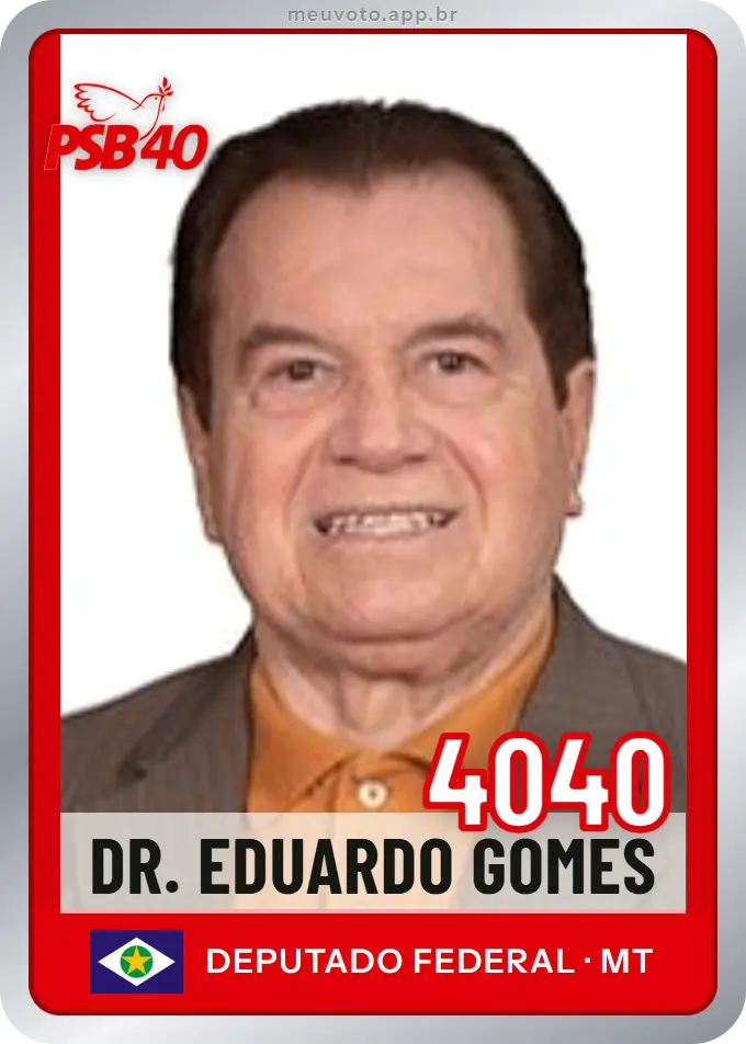 Carta de Dr. Eduardo Gomes, número 4040, PSB