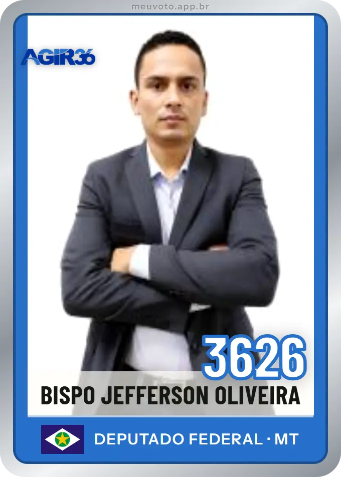 Carta de Bispo Jefferson Oliveira, número 3626, Agir