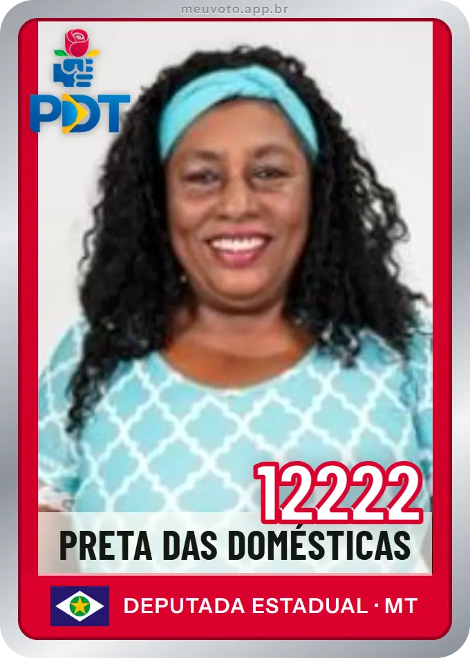 Carta de Preta das Domésticas, número 12222, PDT
