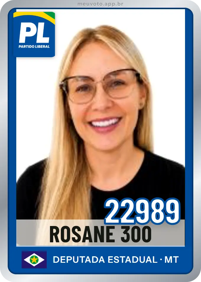Carta de Rosane 300, número 22989, PL