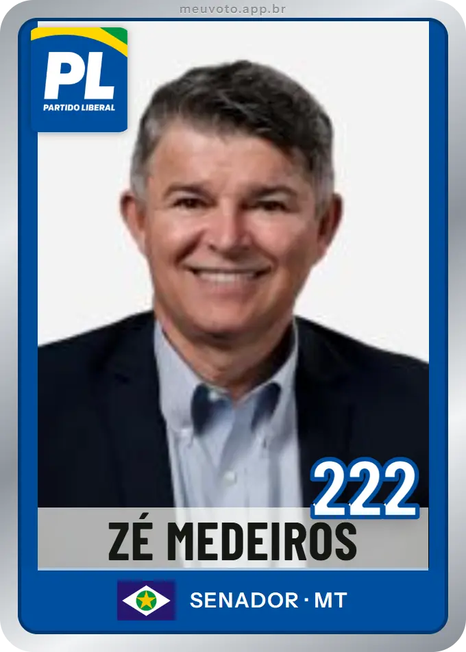 Carta de Zé Medeiros, número 222, PL