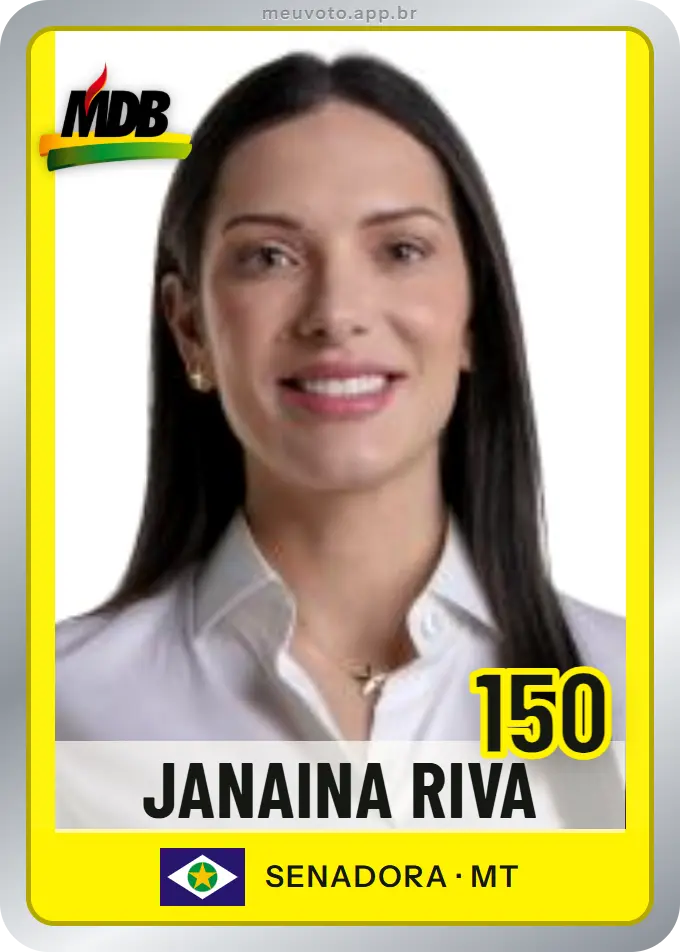 Carta de Janaina Riva, número 150, MDB