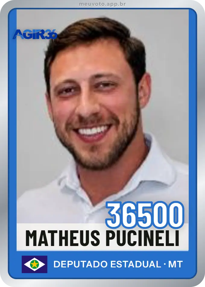 Carta de Matheus Pucineli, número 36500, Agir