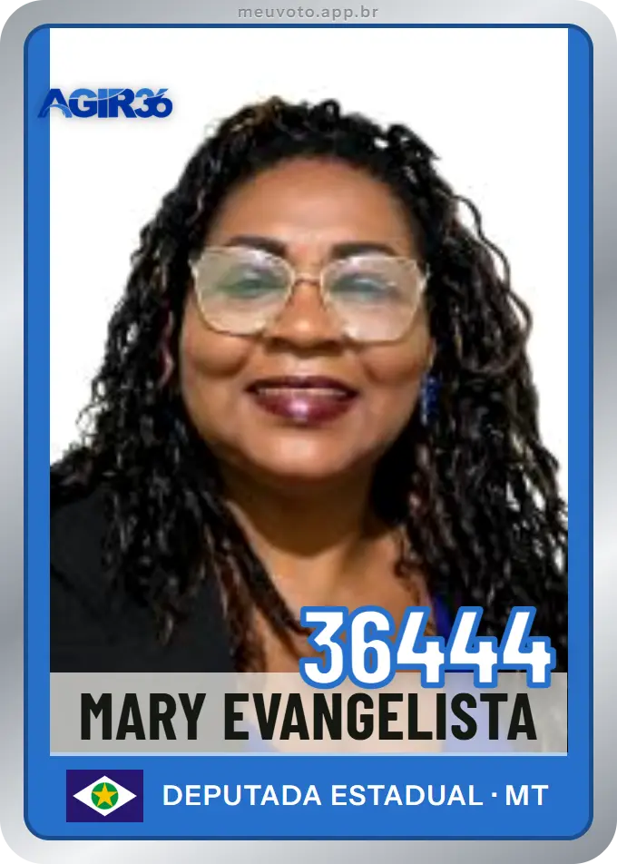 Carta de Mary Evangelista, número 36444, Agir
