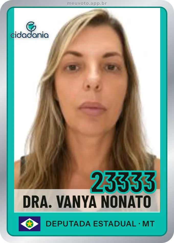 Carta de Dra. Vanya Nonato, número 23333, Cidadania