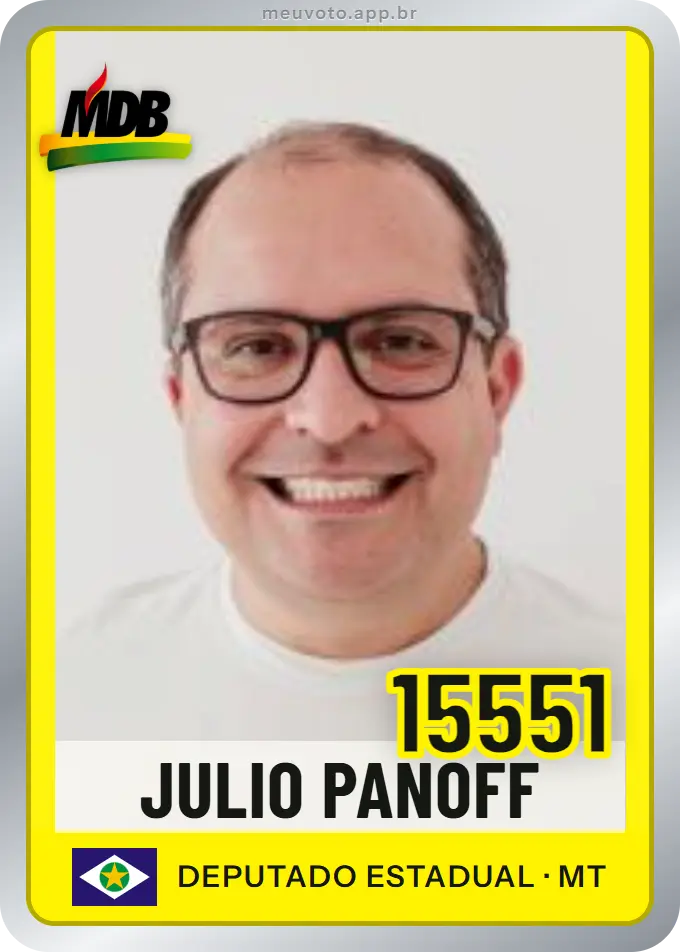 Carta de Julio Panoff, número 15551, MDB