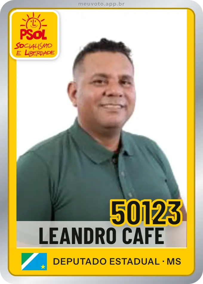 Carta de Leandro Cafe, número 50123, PSOL