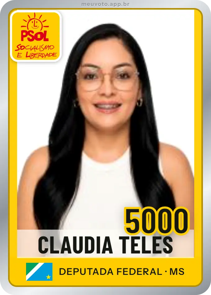 Carta de Claudia Teles, número 5000, PSOL