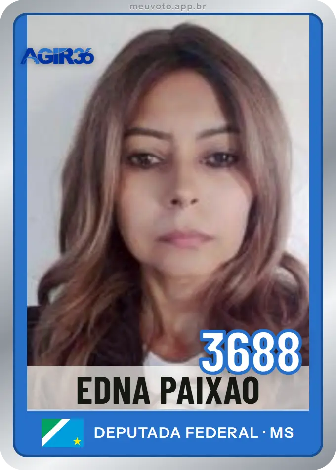 Carta de Edna Paixão, número 3688, Agir