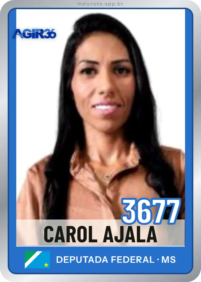 Carta de Carol Ajala, número 3677, Agir