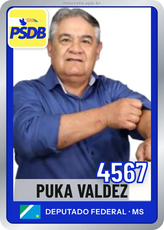 Carta de Puka Valdez, número 4567, PSDB