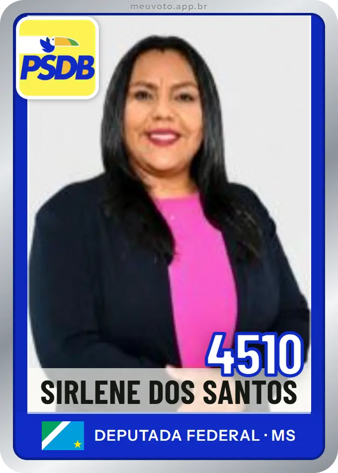 Carta de Sirlene dos Santos, número 4510, PSDB