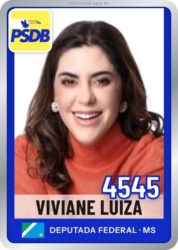 Carta de Viviane Luiza, número 4545, PSDB