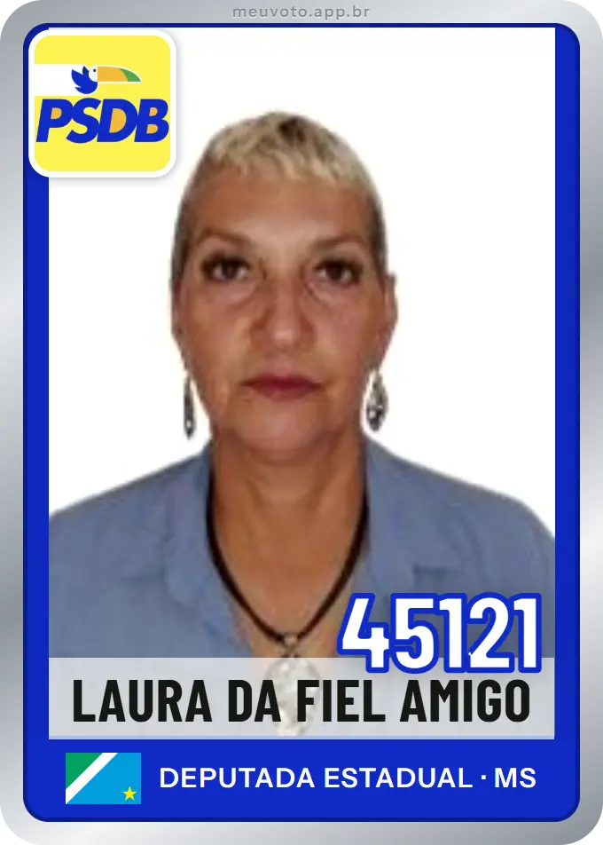 Carta de Laura da Fiel Amigo, número 45121, PSDB