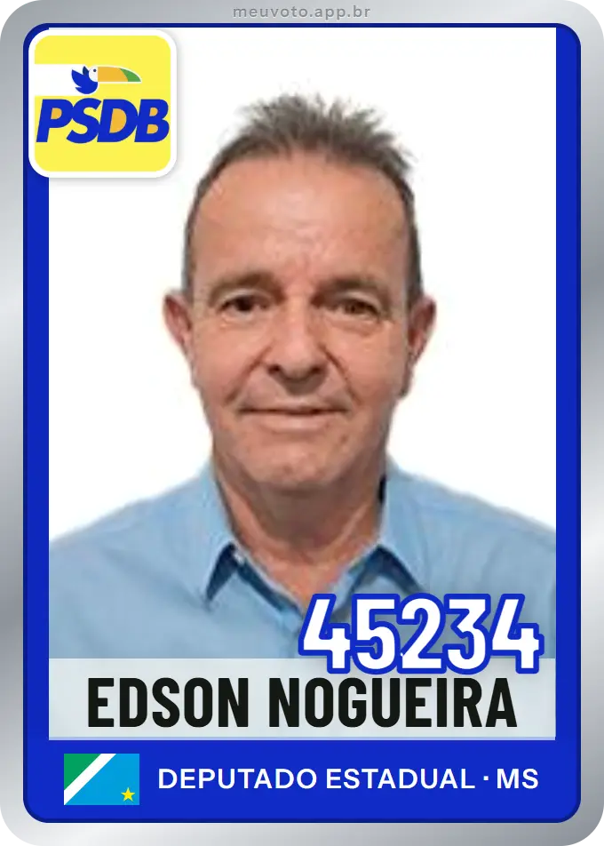 Carta de Edson Nogueira, número 45234, PSDB