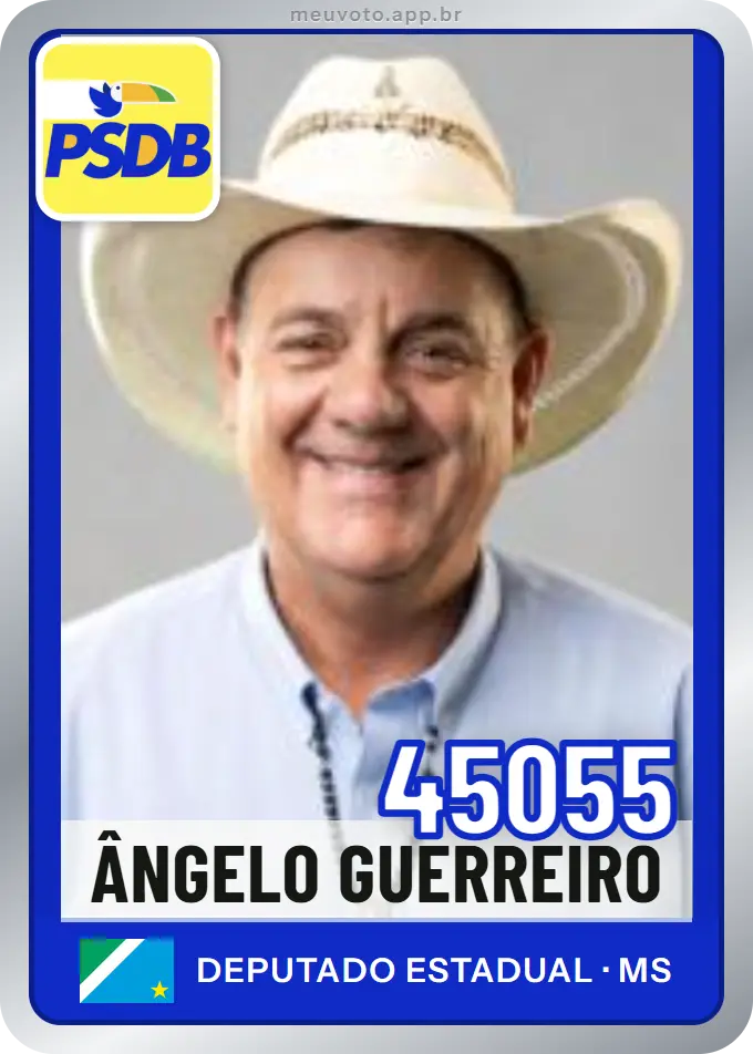 Carta de Ângelo Guerreiro, número 45055, PSDB