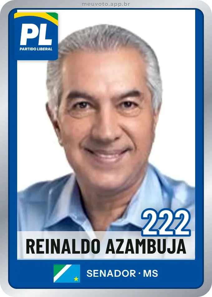 Carta de Reinaldo Azambuja, número 222, PL