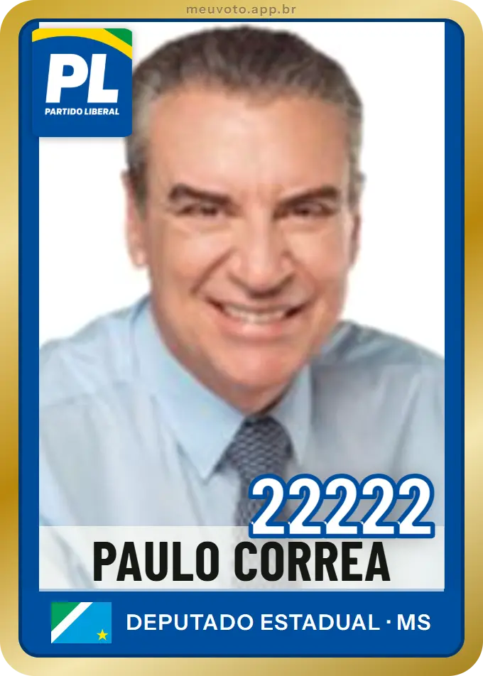 Carta de Paulo Corrêa, número 22222, PL