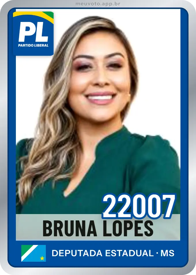 Carta de Bruna Lopes, número 22007, PL