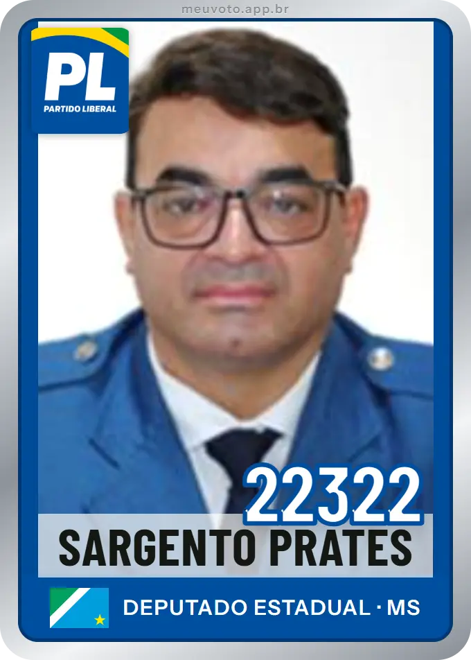 Carta de Sargento Prates, número 22322, PL