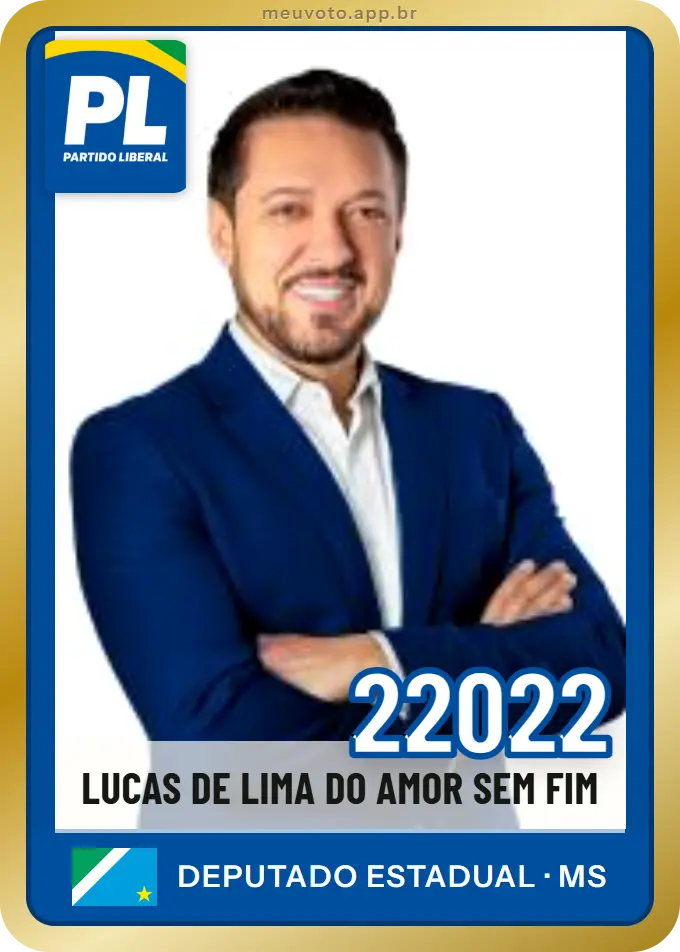 Carta de Lucas de Lima do Amor Sem Fim, número 22022, PL