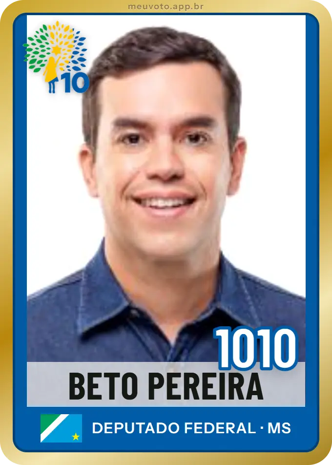 Carta de Beto Pereira, número 1010, Republicanos