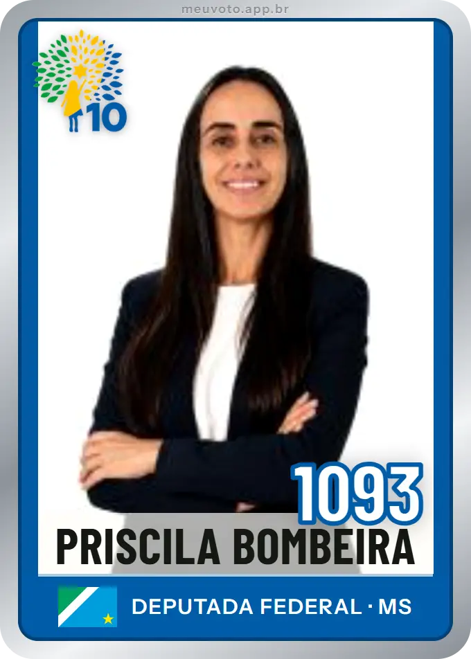 Carta de Priscila Bombeira, número 1093, Republicanos