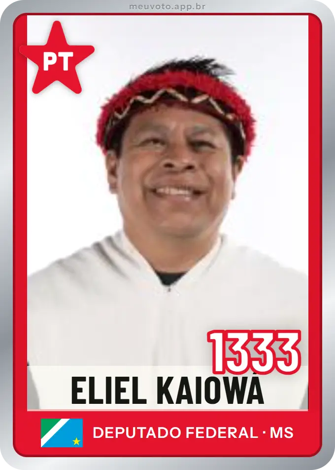 Carta de Eliel Kaiowá, número 1333, PT