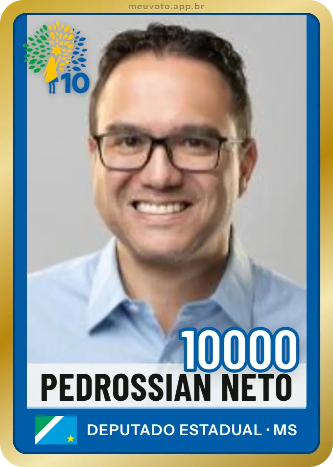 Carta de Pedrossian Neto, número 10000, Republicanos