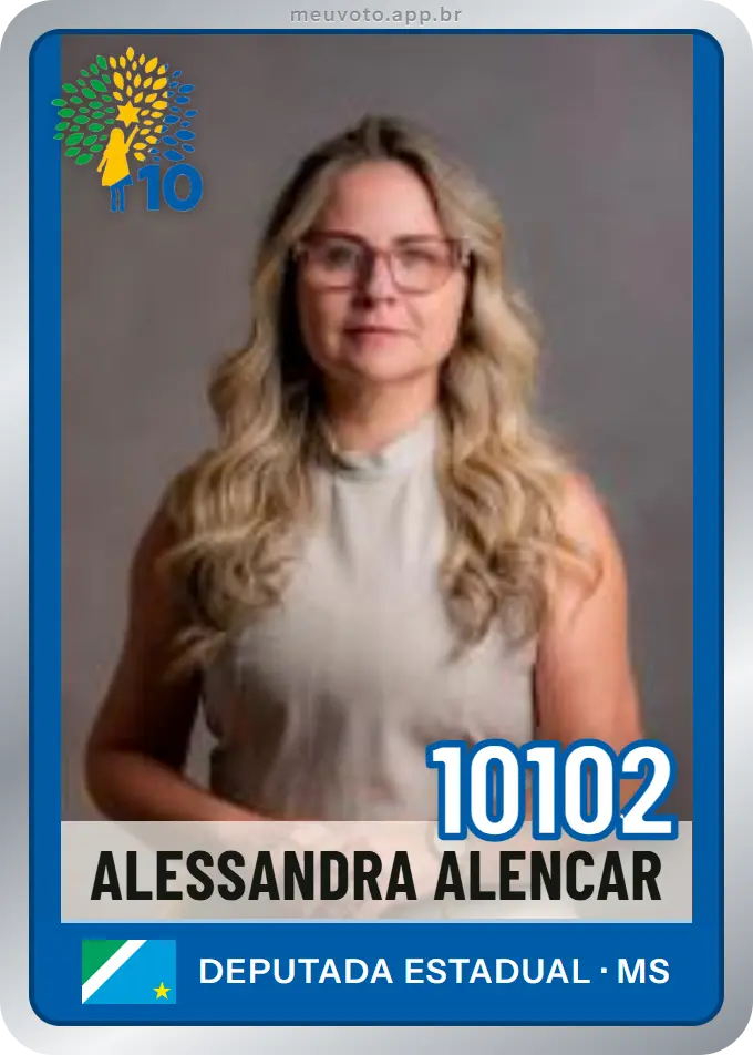 Carta de Alessandra Alencar, número 10102, Republicanos