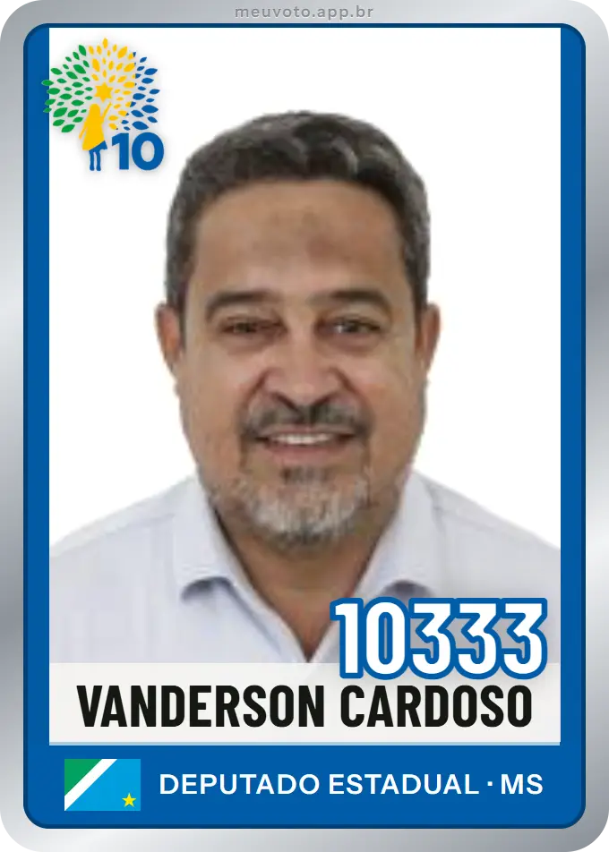 Carta de Vanderson Cardoso, número 10333, Republicanos