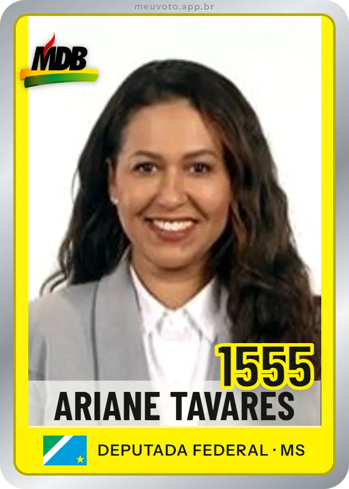 Carta de Ariane Tavares, número 1555, MDB