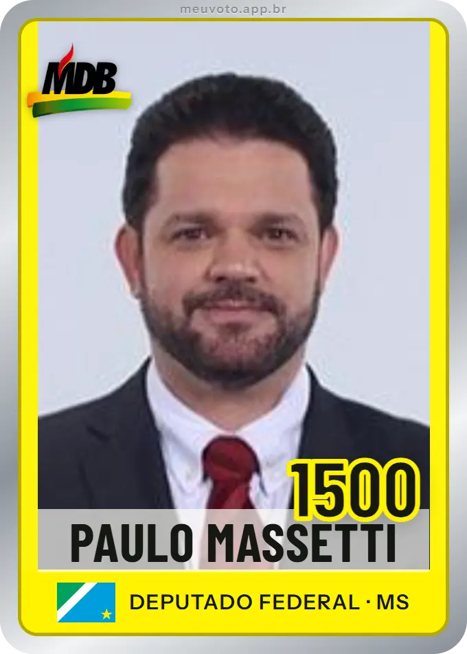 Carta de Paulo Massetti, número 1500, MDB