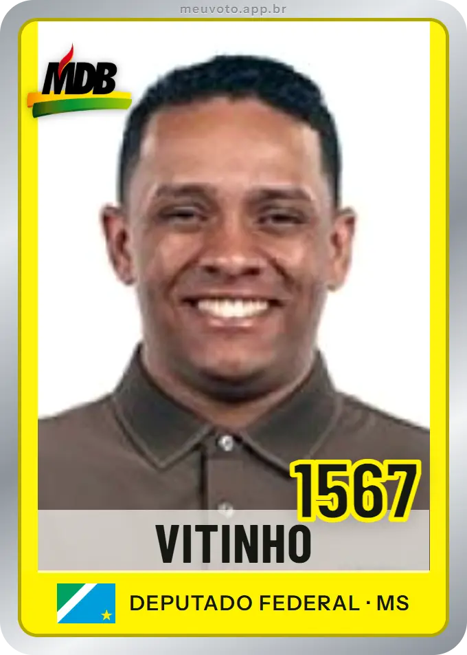 Carta de Vitinho, número 1567, MDB
