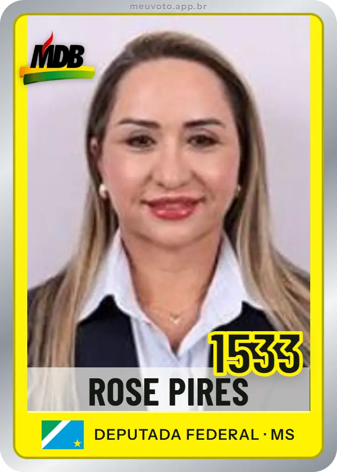 Carta de Rose Pires, número 1533, MDB