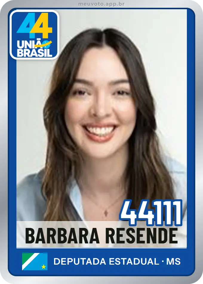 Carta de Barbara Resende, número 44111, União