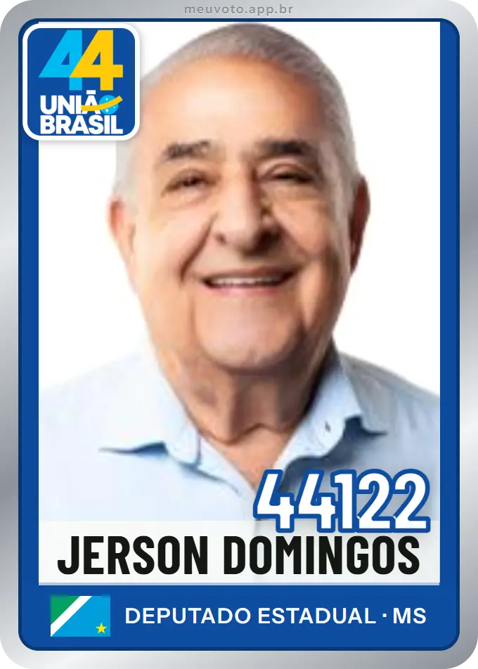 Carta de Jerson Domingos, número 44122, União