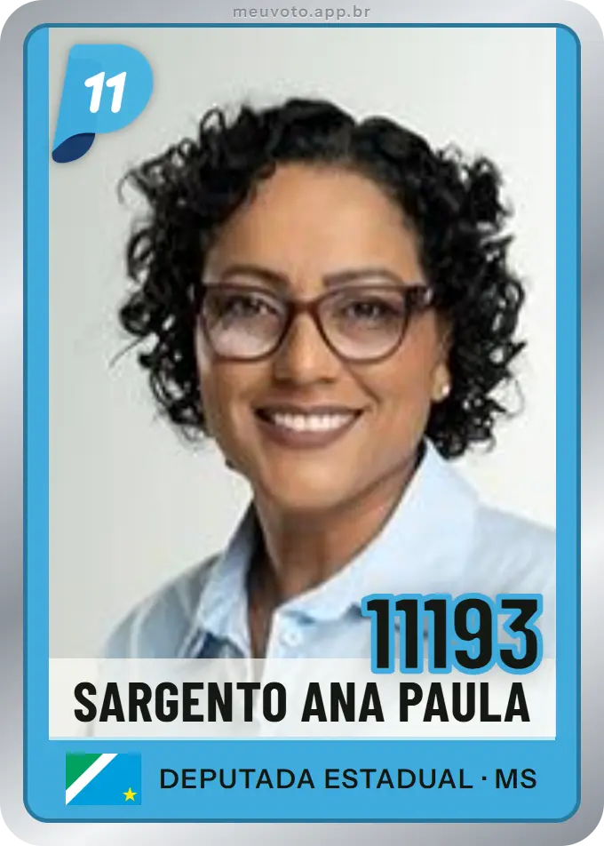 Carta de Sargento Ana Paula, número 11193, PP