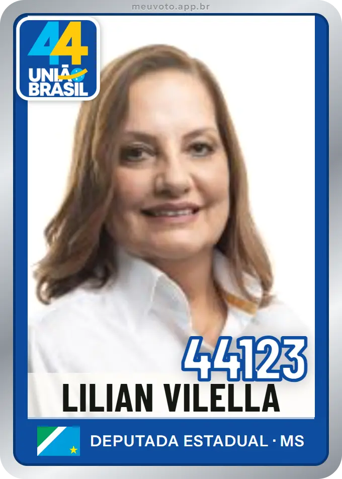 Carta de Lilian Vilella, número 44123, União