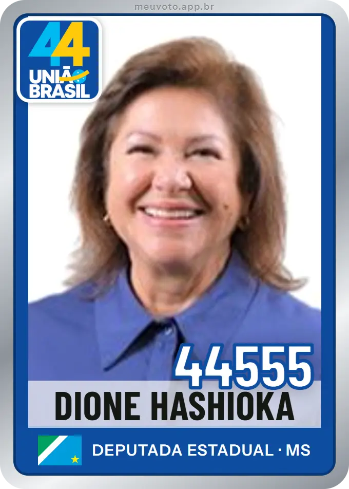 Carta de Dione Hashioka, número 44555, União