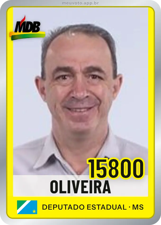 Carta de Oliveira, número 15800, MDB