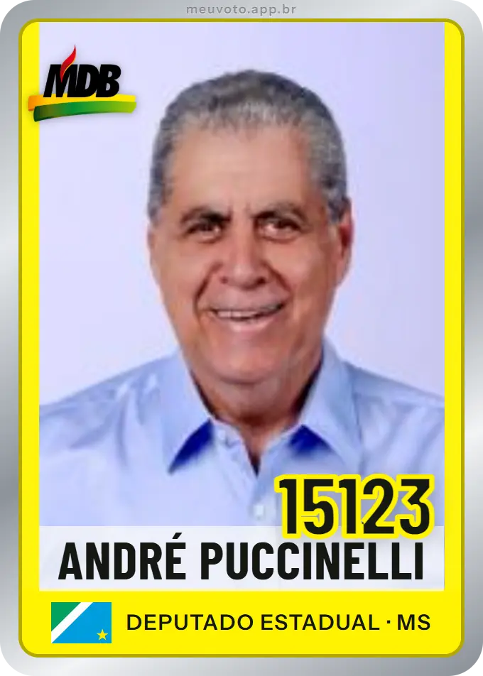 Carta de André Puccinelli, número 15123, MDB