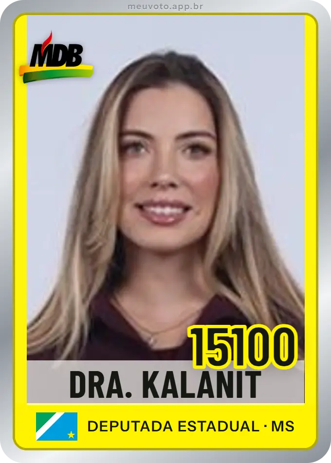 Carta de Dra. Kalanit, número 15100, MDB