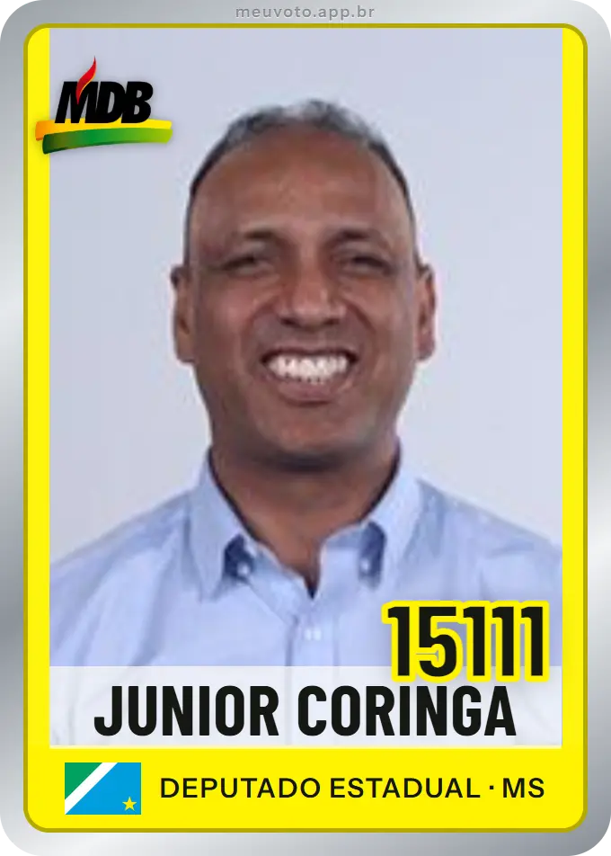 Carta de Junior Coringa, número 15111, MDB