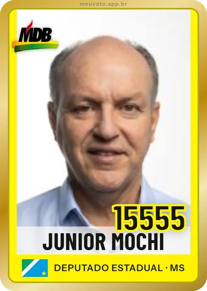 Carta de Junior Mochi, número 15555, MDB